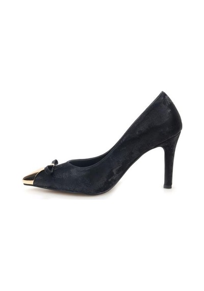 Papuçcity Kuum London K145-25881 Kadın Topuklu Stiletto Ayakkabı Sıyah