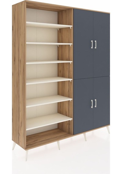 Hyperion Gardrop 8 Raflı 4 Kapaklı 2 Askılı 176x44x221 Çam-antrasit/aytaşı Antrasit/aytaşı Hyperion Gardrop 8 Raflı 4 Kapaklı 2 Askılı 176x44x221 Çam-antrasit/aytaşı Antrasit/aytaşı