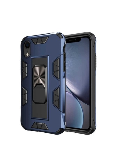 Apple Uyumlu iPhone Xr 6.1 Kılıf Zore Volve Kapak Lacivert