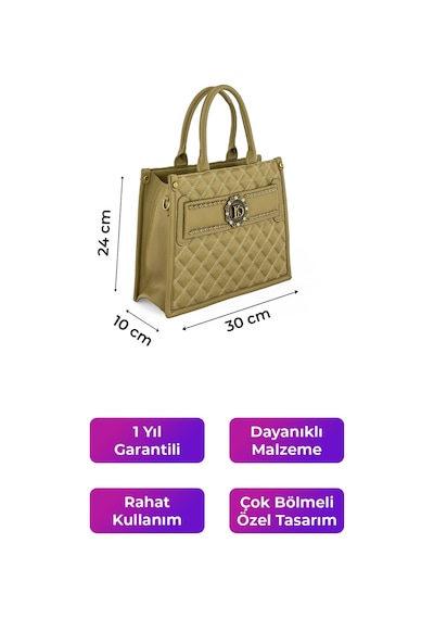Kriste Bell Çapraz Askılı Kadın Çanta Taupe 26554 Taupe
