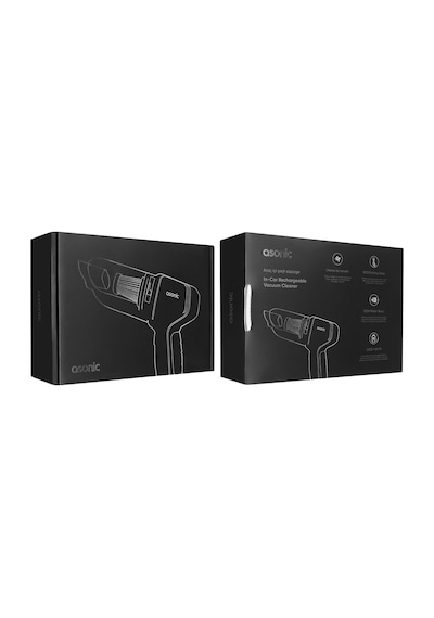 Asonic S2025 Gri/siyah Kablosuz Üflemeli Mini Araç El Şarjlı Süpürgesi 120w 2000mah 9000pa