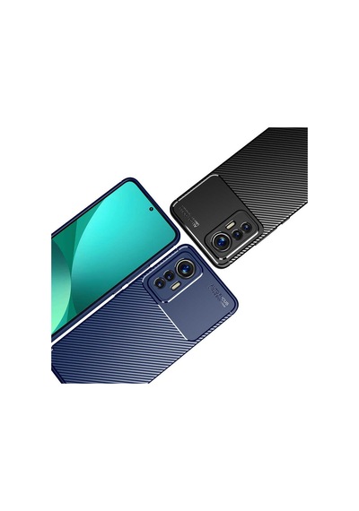 Xiaomi Mi 12 Lite Kılıf Karbon Silikon Case Kapak