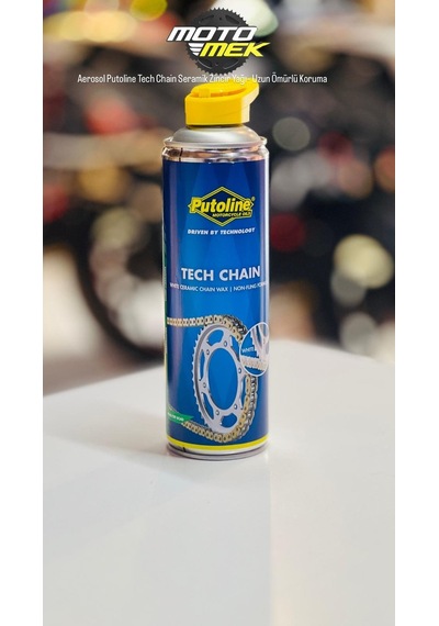 Aerosol Putoline Tech Chain Seramik Zincir Yağı Uzun Ömürlü Koruma
