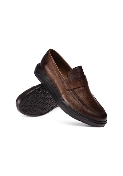 Deery Hakiki Deri Kahverengi Erkek Loafer Kahverengi (539805711) Kahverengi