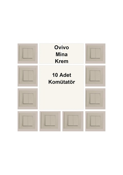 Ovivo Mina Krem 10 Adet Komütatör