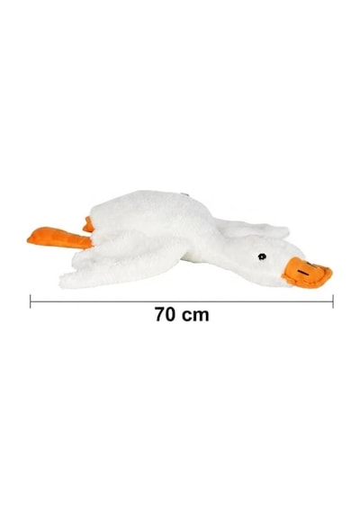 Peluş Kaz 70 Cm Sevimli Ve Konforlu: Uyku Yastığı Ve Sarılma Arkadaşı Dekoratif Oyuncak