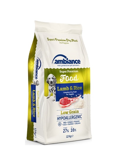 Ambiance Puppy Kuzulu ve Pirinçli Maması Yavru Köpek Maması 12 KG