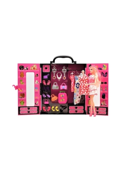 Kayyum Oyuncak Beauty Fashion Star Barbie Elbise Gardrobum  Bebekl