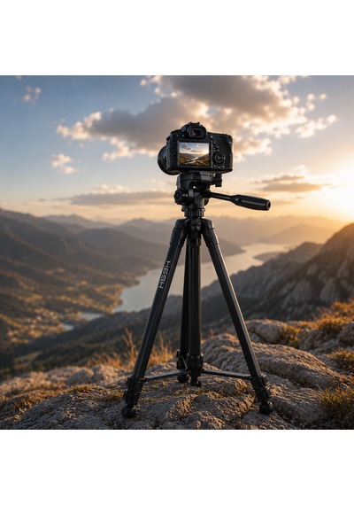 Hepu Hp-t04 Profesyonel Tripod 173 Cm 360 Top Kafa Ağırlık Kancalı Telefon Uyumlu