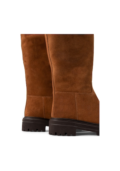 Deery Hakiki Süet Taba Rengi Kadın Çizme - E1071ztbae02 Taba
