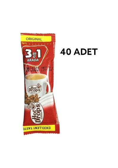 Hot Drops 3ü1 Arada Otobüs İkramlık Hazır Kahve 40 x 9 G
