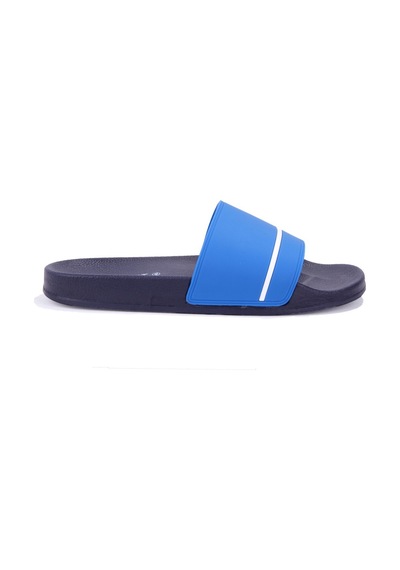 Fly Soft S263050 Mavi Beyaz Günlük Ortopedik Erkek Spor Terlik Mavi