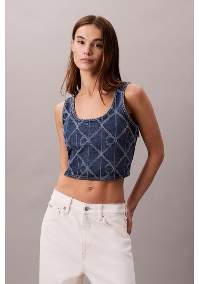 Calvin Klein Tamamı Baskılı Ck Atlantic Kadın Mavi Bluz Lv047d708g-yy2 Mavi