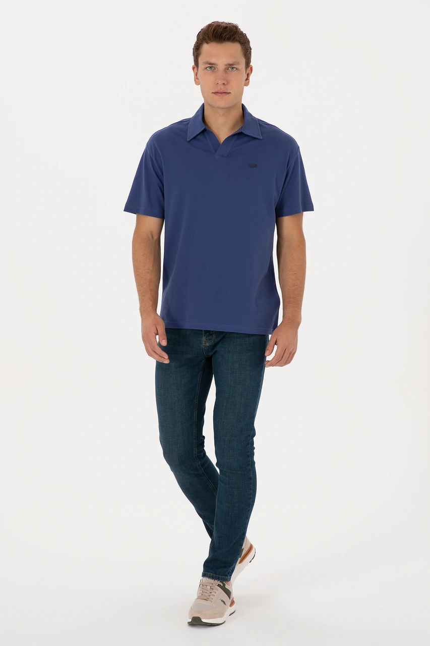 U.s. Polo Assn. Erkek İndigo Tişört 50324787-vr028 Indıgo