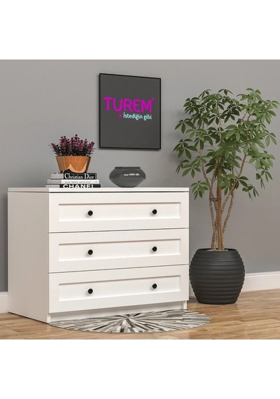 Elit 3 Çekmeceli Şifonyer Çıtalı Kapak Mdf Sis Gri Elit 3 Çekmeceli Şifonyer Çıtalı Kapak Mdf Sis Gri