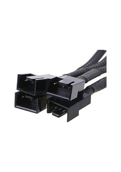 4987 4 Pin Fan Çoklayıcı Y Pwm Çoklayıcı Splitter Kablosu 4 Port Standart