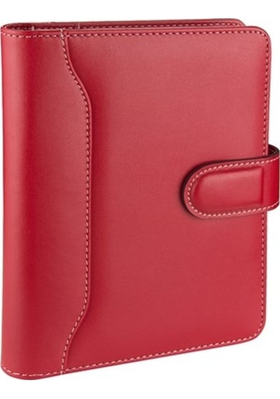Organizer Ajanda Tarihsiz Kareli 17x22 CM - Kırmızı