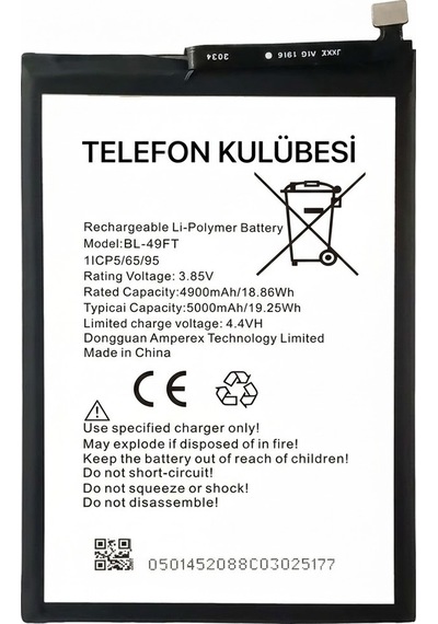 Tecno Camon 15 Air Uyumlu Batarya Pil Bl-49ft