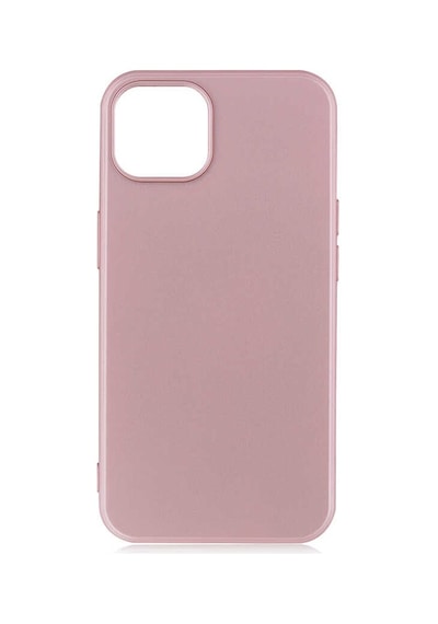 Noktaks - Apple Uyumlu iPhone 13 - Kılıf Mat Soft Esnek Premier Silikon Kapak - T18528 - Rose Gold Rose Gold