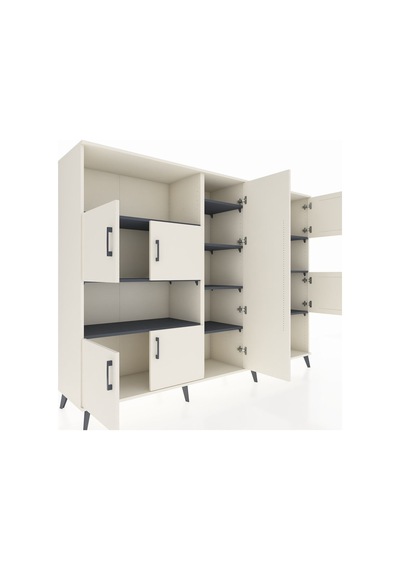 Hyperion Dolap 10 Raflı 9 Kapaklı 220x44x163 Aytaşı-aytaşı/antras Aytaşı-aytaşı/antrasit Hyperion Dolap 10 Raflı 9 Kapaklı 220x44x163 Aytaşı-aytaşı/antras Aytaşı-aytaşı/antrasit