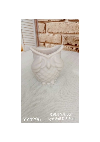 Yy4296 Baykuş Vazo Biblo Silikon Kalıp