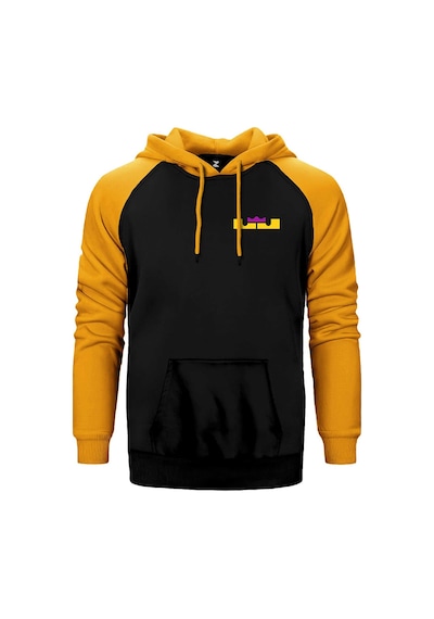 Lebron Logo Color Sarı Renk Reglan Kol Kapşonlu Sweatshirt Sarı