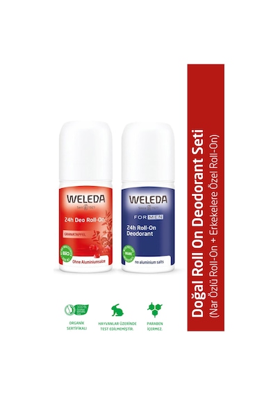 Weleda Roll On Deodorant Seti