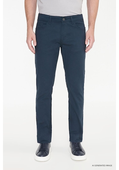 Ac&Co / Altınyıldız Classics Slim Fit Dar Kesim Pamuklu Esnek Chino Erkek Pantolon - Lacivert