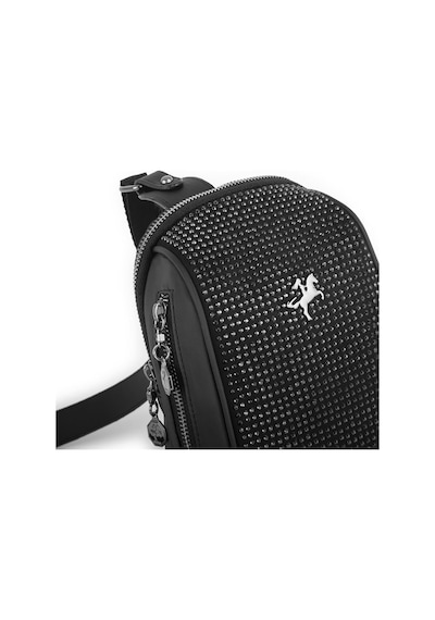 Nas Bag Bel Ve Body Bag Siyah Taşlı Siyah