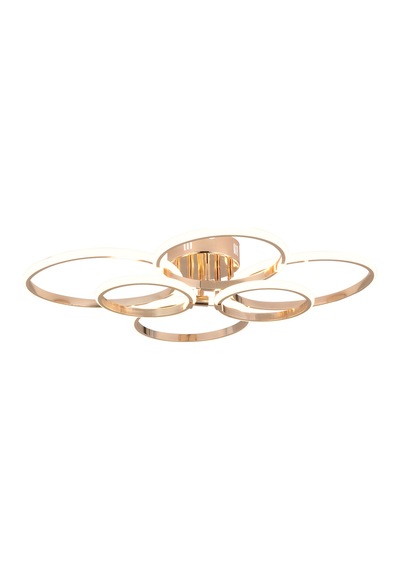 Pl 02 6 Model Gold 3 Renkli Salon Ve Oturma Odası İçin İdeal Alüminyum Avize, 75x10 Gold