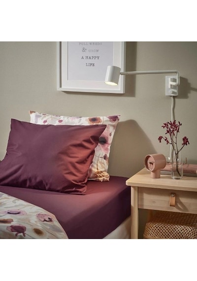 Ikea Ullvıde Yastık Kılıfı 50 X 60 Cm Koyu Bordo