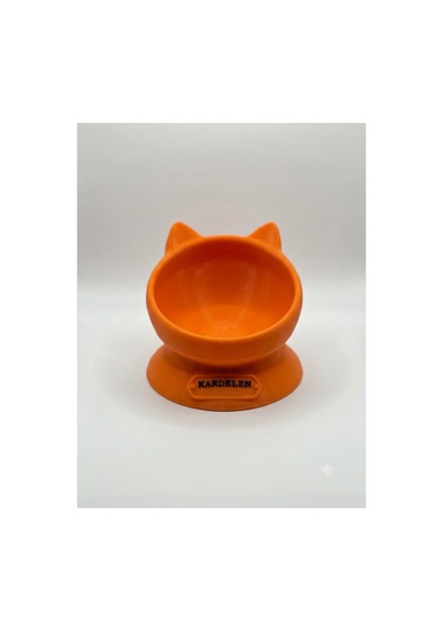 3d Baskı Kedi Mama Ve Su Kabı Pla Malzeme Kaymaz Tasarım Evcil Hayvan Mama Kabı 14x14x13 Cm