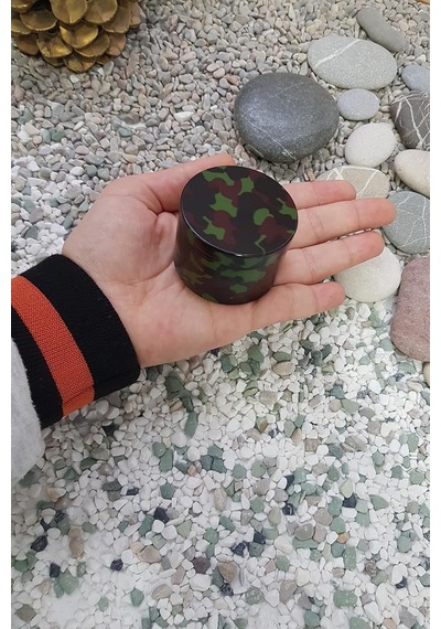 Kamuflaj 52 Mm. Tütün Baharat Herbal Öğütücüsü Parçalayıcı Pz34