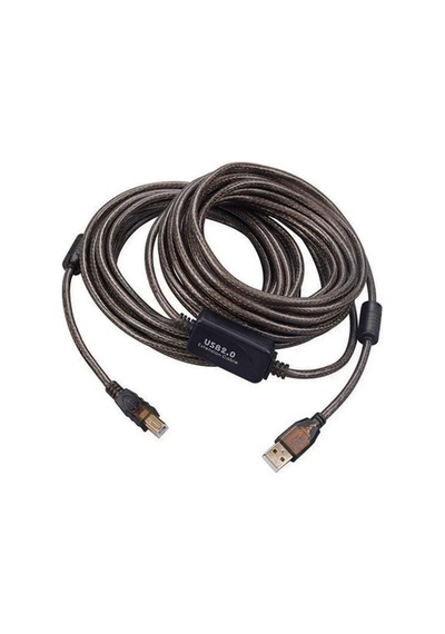 Electroon Şeffaf Chipset 10metre Usb 2.0 Yazıcı Kablosu