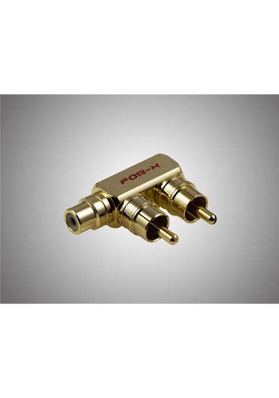 For-x Xy-54-2 Dişi-1 Erkek Bakır Rca Dağıtıcı- Bakır Y Kablo-1 Ad