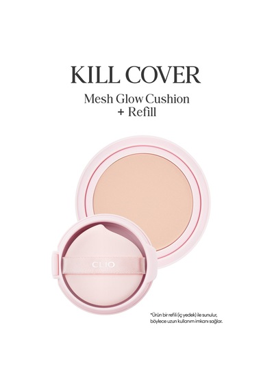 Clio Kill Cover Mesh Glow Cushion + Refill SPF50+ 2 Lingerie