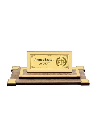 Ahşap Masa İsimliği Bk04