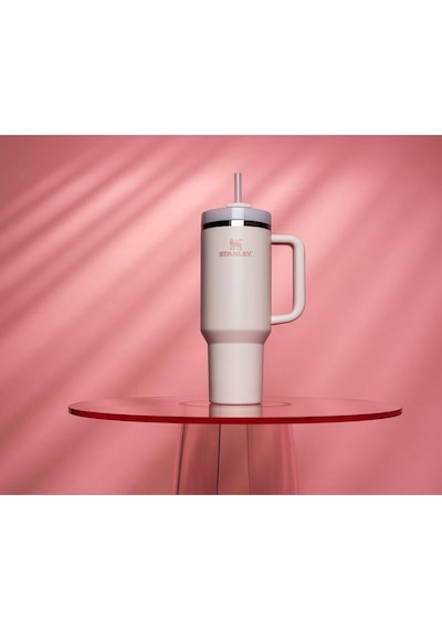 Stanley Quencher Pipetli Termos Bardak 1.18 Lt Rose Pudra