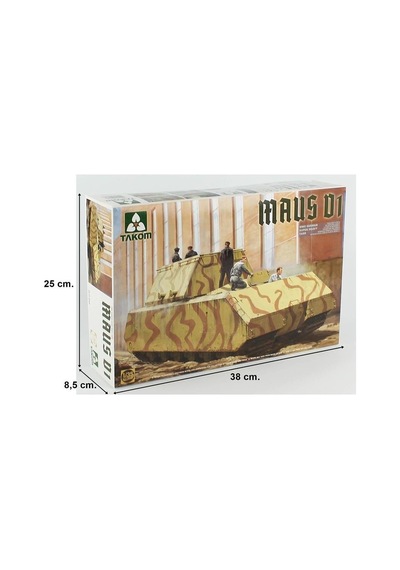 Takom 2049 1/35 Ölçek, Alman Süper Ağır Tankı Maus V1, Plastik Model Kiti-58197