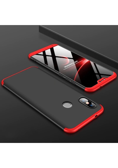 Xiaomi Mi A2 Lite Kılıf 3 Parçalı 360 Tam Korumalı Gkk Kapak