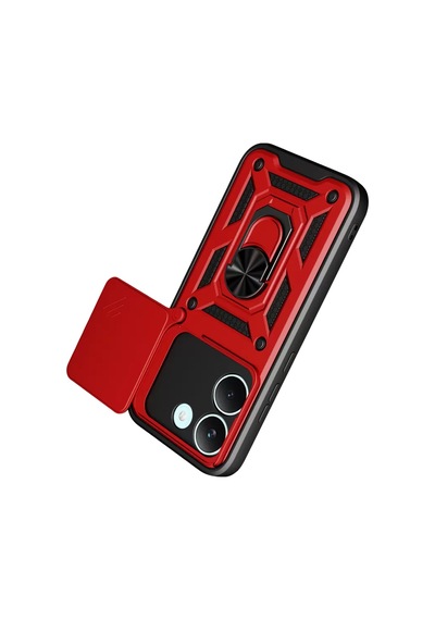 Newface Xiaomi Poco X8 Pro Pars Lens Yüzüklü Silikon - Kırmızı