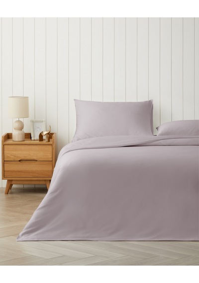 Micell Lyocell Saten Çift Kişilik Çarşaflı Nevresim Takımı 200x220 Cm Lila