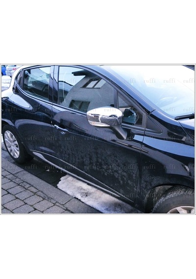 Renault Clio 4 Hb Krom Ayna Kapağı 2012-2019 Uyumlu 2 Parça P.Çelik