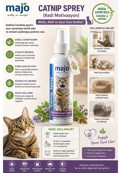 Catnıp Sprey Kedi Motivasyon