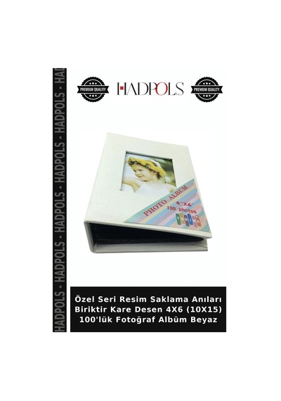 Özel Seri Resim Saklama Anıları Biriktir Kare Desen 4x6 10x15 100'lük Fotoğraf Albüm Beyaz Diğer
