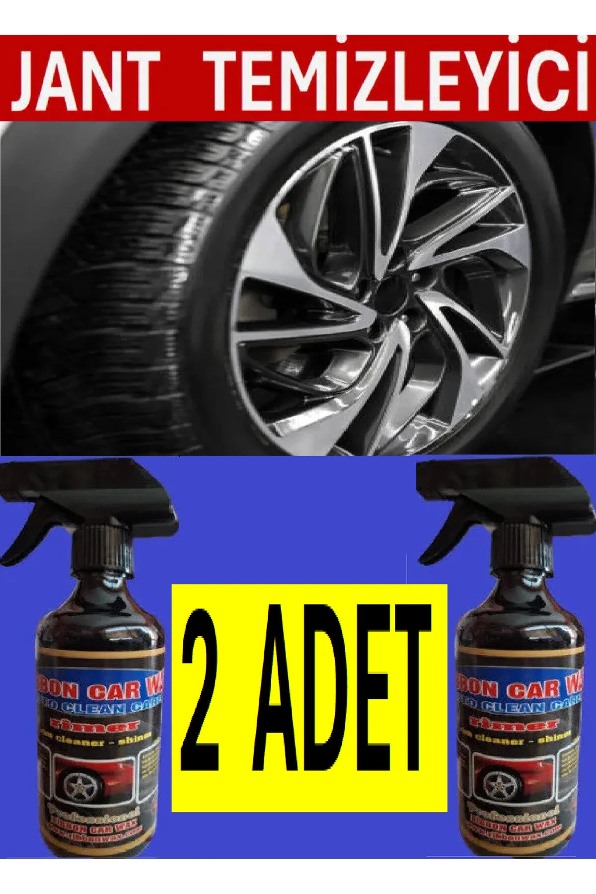2 Adet Rb Rimer Etkin Jant - Balata Temizleyici 500 Ml