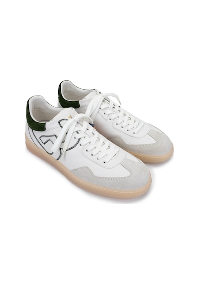 Barracuda Erkek Hakiki Deri Beyaz/haki Sneakers & Spor Ayakkabı 511 Bu3538b Erk Ayk Y25 Marmo/cml/forest Beyaz Yeşil