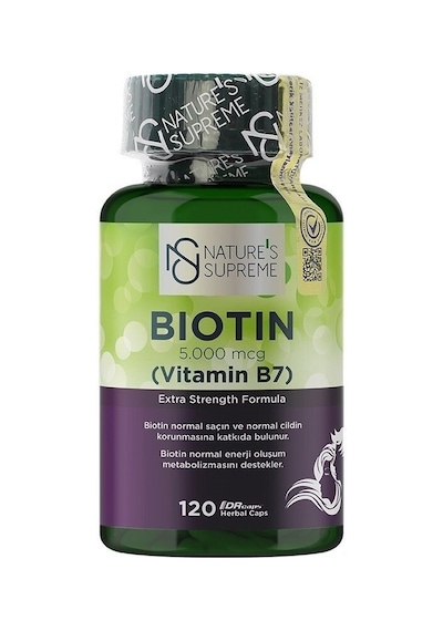Nature'S Supreme Biotin 5000 Mcg 120   Kapsül