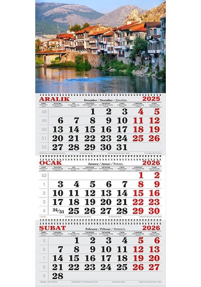 2026 Yılı Gemici Takvimi----amasya Nehir Evleri
