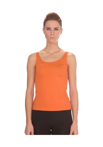 Bulalgiy Kadın Turuncu Basic Fit Tişört - Bga092371-turuncu Turuncu